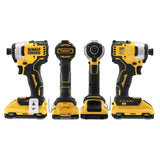 DEWALT DCF809L2T-QW - 18V Li-ion Sub-Compact Series Cordless 1/4" Impact Driver with Brushless Motor-2x3Ah Batteries Included