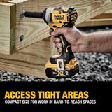 DEWALT DCF911P2 20V MAX* 1/2 in. Cordless Impact Wrench with Hog Ring Anvil Kit