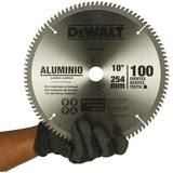 DEWALT DW03220 10" 100T Circular Saw Blade for cutting Aluminium