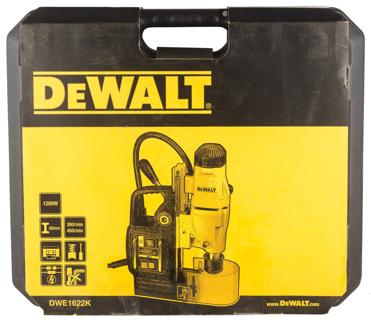 DEWALT DWE1622K| 1200W 50mm 2 Speed Magnetic Drill Machine Press