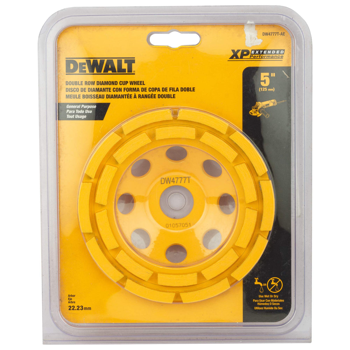 DEWALT DW4774T-AE 115mm Double Row Diamond Cup Grinding Wheel for angle grinders