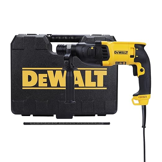 DEWALT D25133K-IN Combi Hammer For Drilling, Hammering & Chipping, 800W 26mm SDS-Plus 3 Mode 2Kg ,2 Year Warranty