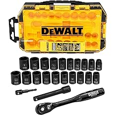 DeWalt 7-Pc 1/2" Deep Impact Socket Set ToughBox