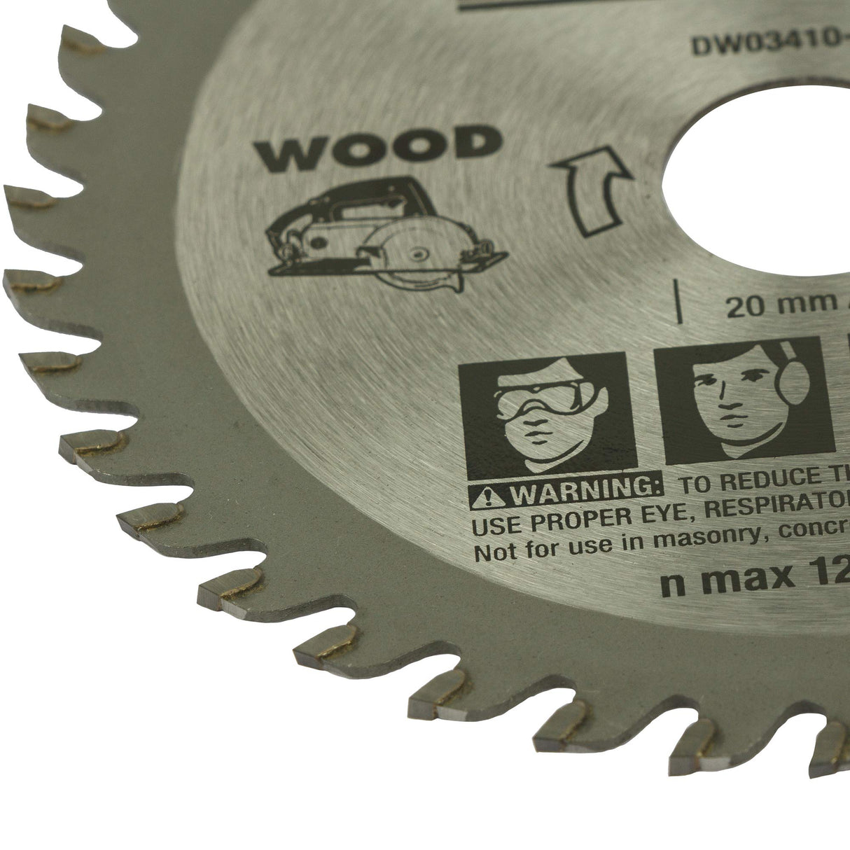 DEWALT DW03410 110mm 40T TCT Circular Saw Blade for cutting MDF Plywood and Laminated Wood