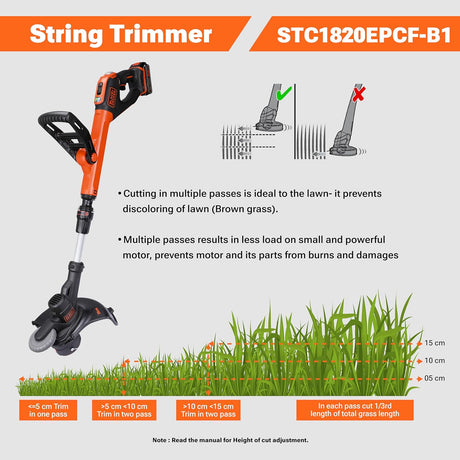 BLACK+DECKER STC1820EPCF-B1 String Trimmer