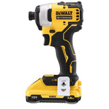 DEWALT DCF809L2T-QW - 18V Li-ion Sub-Compact Series Cordless 1/4" Impact Driver with Brushless Motor-2x3Ah Batteries Included