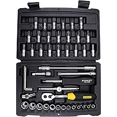 Stanley 46 Pcs 1/4 inch Sq. Drive Socket & Bit Set