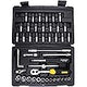 Stanley 86 Pcs 1/4 Inch & 1/2 Inch Sq. Drive 6 PT Metric Socket Set