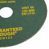 DEWALT D34-IN Aluminium Oxide Fiber Sanding Disc (100 mm x 16 mm) (100 pieces box)