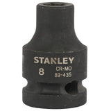 Stanley 8 mm 1/2" Sq. Drive Impact Socket (ANSI)