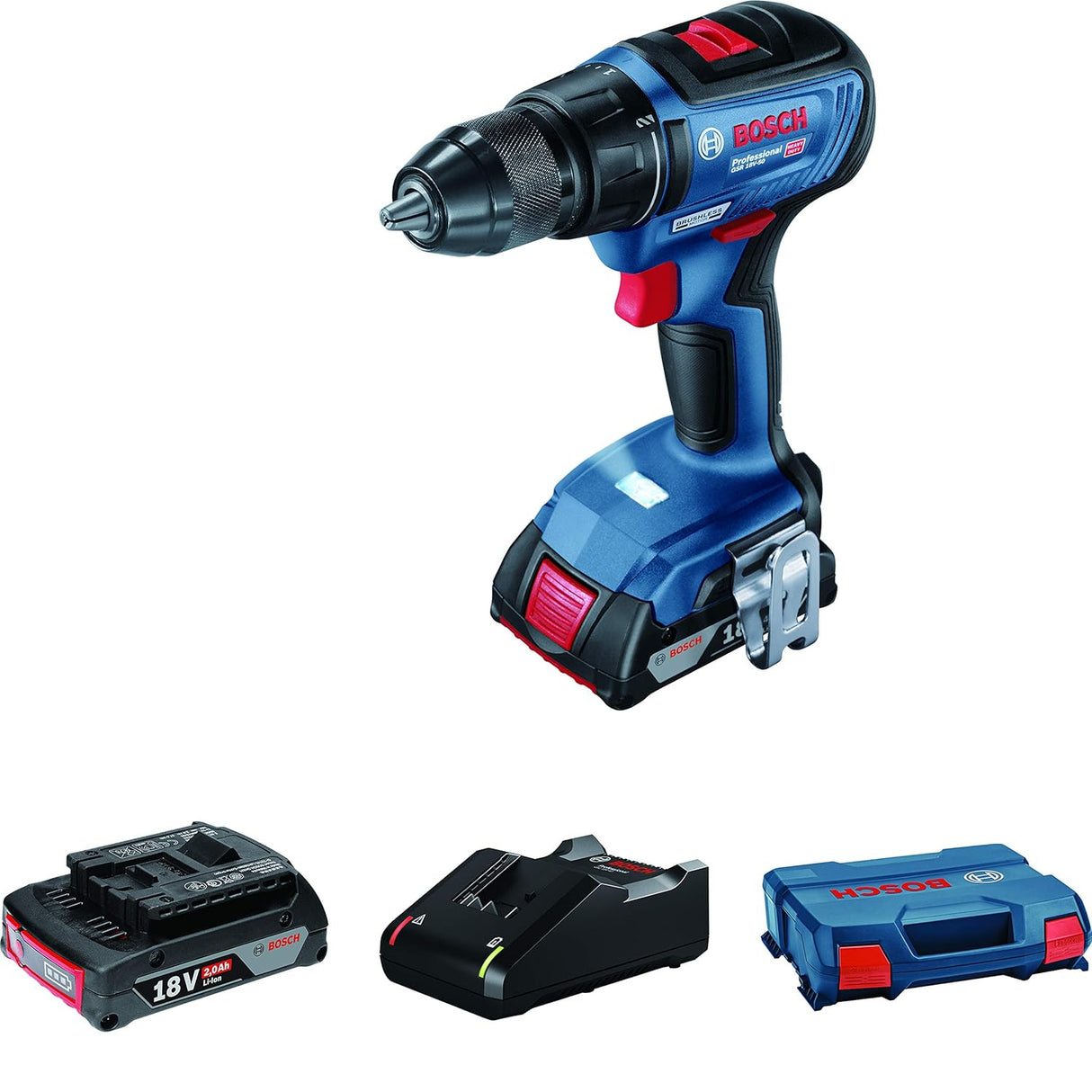 Bosch GSR 18V-50 Heavy-Duty Cordless Drill/Driver