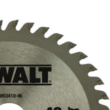 DEWALT DW03410 110mm 40T TCT Circular Saw Blade for cutting MDF Plywood and Laminated Wood