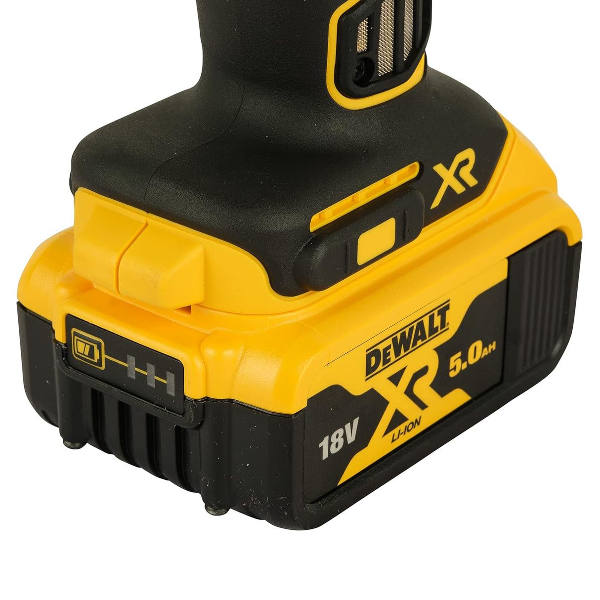 DEWALT DCG405P2-IN 18V 100mm Cordless Brushless Slide MAG Kit with 2x5.0Ah Li-ion batteries, Yellow