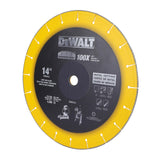 DEWALT DW8500 14-Inch (355mmx4.00mm) Diamond Edge Chopsaw Blade-100x Life v/s Standard Blades