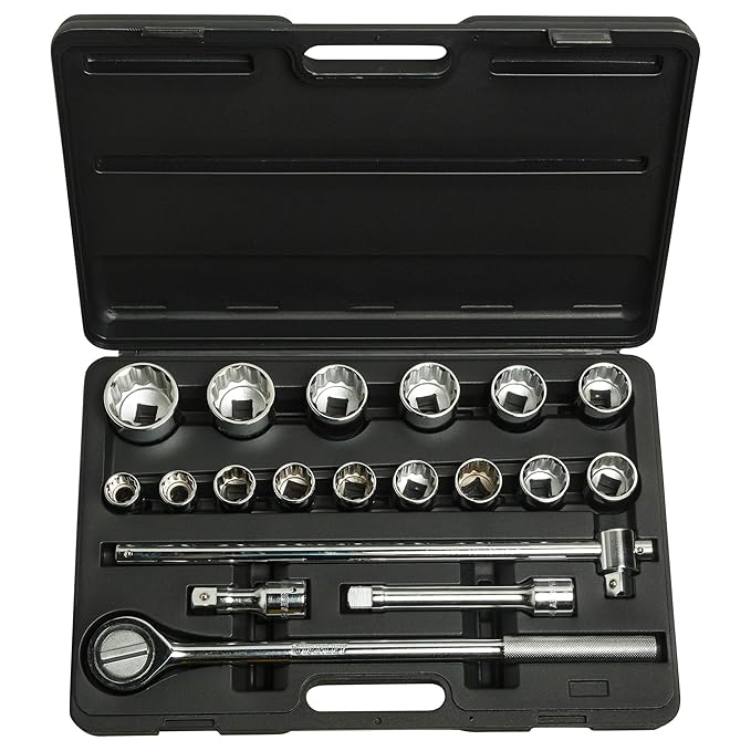 Stanley 19-Pc 3/4" Drive 12PT Metric Socket Set