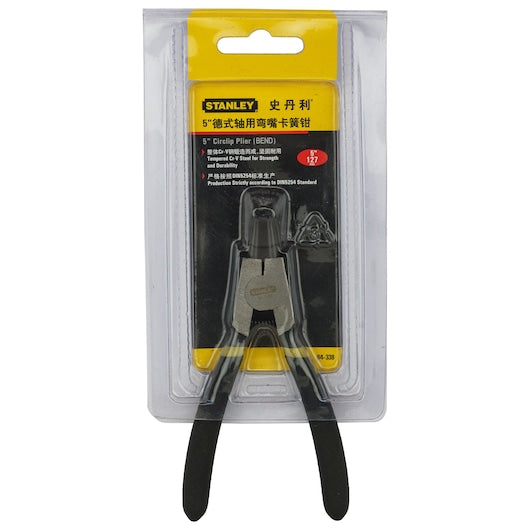 Stanley 5 inch / 130 mm Bent External Circlip Plier