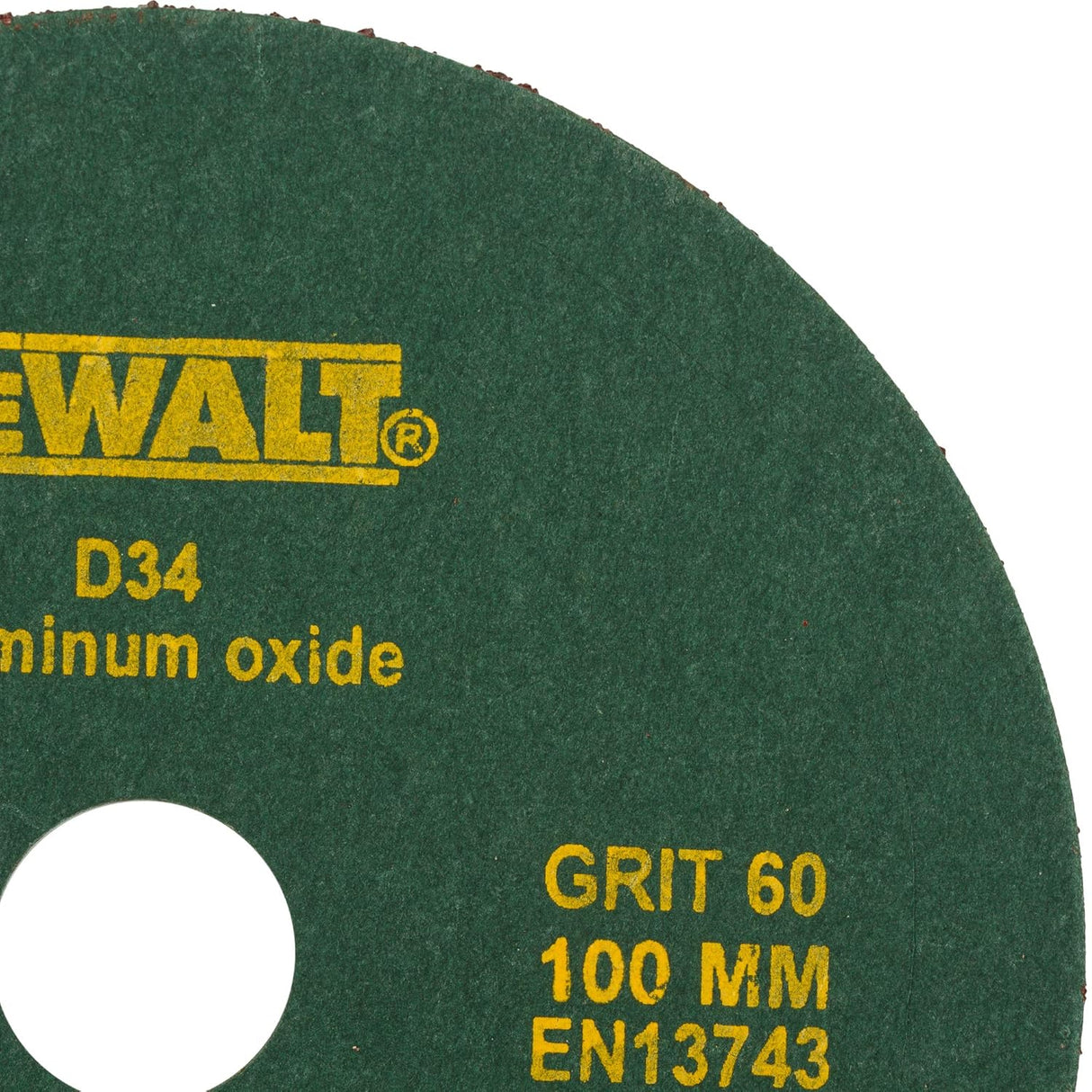 DEWALT D34-IN Aluminium Oxide Fiber Sanding Disc (100 mm x 16 mm) (100 pieces box)