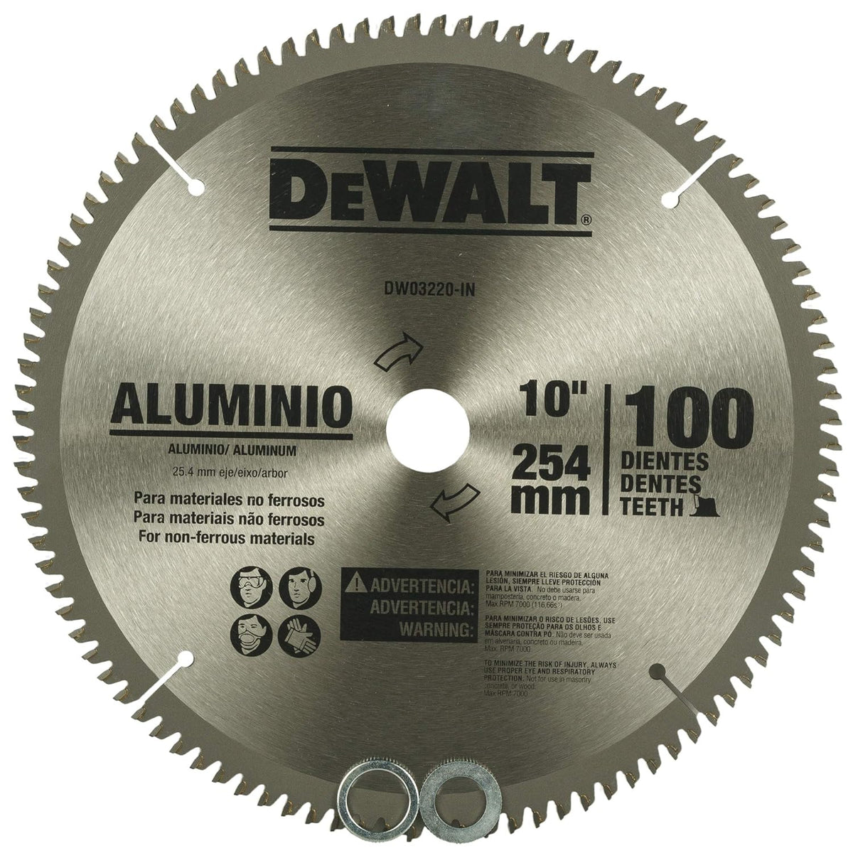 DeWalt DW03225 10-inch 120T Aluminium Cutting Disc