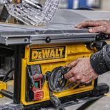 DEWALT DWE7492-IN 2000W 254mm 4800 RPM Portable Table Saw (Table Size 680x650 mm) - Corded Electric,Cast Table Top Design, Grey + 3 Years Warranty