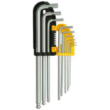 STANLEY 9PCS. EXTRA LONG BALL POINT HEX