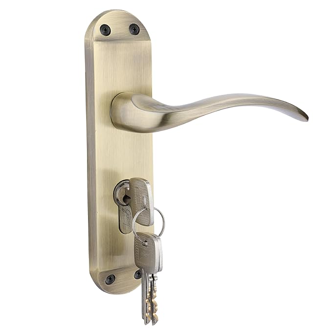 BM 02 175mm Door Handle Set 1CK Antique Brass [2853]