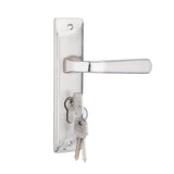 BM 04 175mm Door Handle Set 2C Satin Steel [4383]