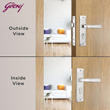 BM 04 175mm Door Handle Set 2C Satin Steel [4383]