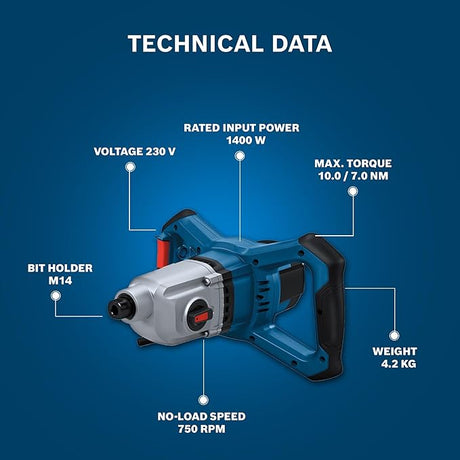BOSCH Professional GRW 140 Paint Mixer - Tools Warehouse