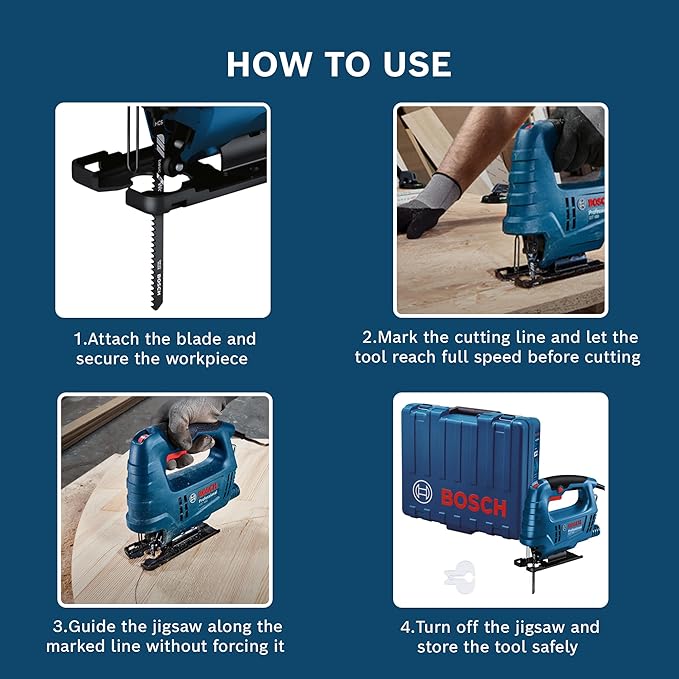 BOSCH Professional GST 680 Corded Electric Jigsaw - Tools Warehouse