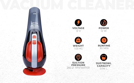 Black+Decker ADV1210 12V Car Vacuum Cleaner Kit