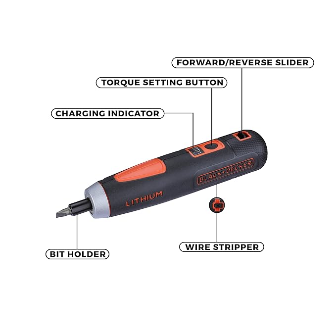 BLACK+DECKER BD40K4 4V Cordless Screwdriver Set