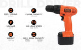 Black+Decker CD121K50 12V Drill Driver Kit