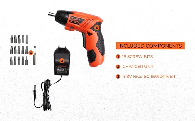 BLACK+DECKER KC4815 4.8V Cordless Screwdriver