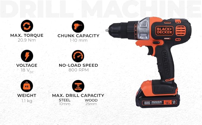 Black and Decker MT218K 18V Multi‑Evo Drill Kit