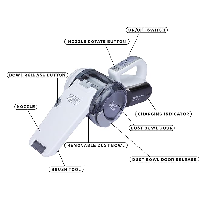 Black+Decker PV1820LF-B1 18V Cordless Vacuum Cleaner