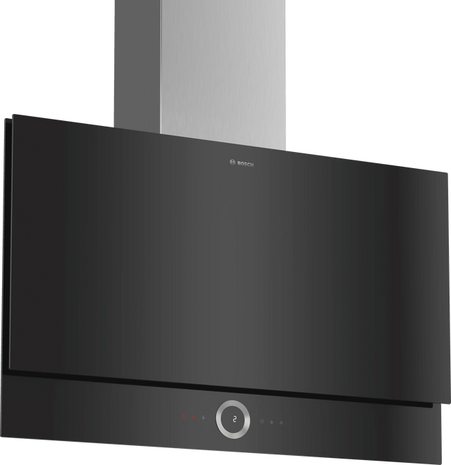 Bosch Clear Glass Black Printed Wall Chimney 90cm DWF97RV60I