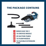 Bosch GAS 18V-1 Cordless Vacuum Cleaner (Solo)