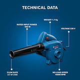 Bosch GBL 650W Air Blower Blue 1Yr Warranty