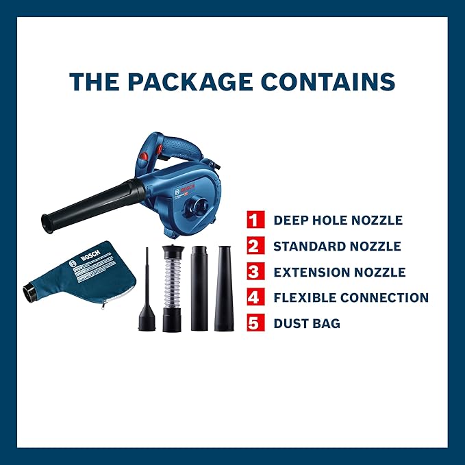 Bosch GBL 82‑270 Pro Blower with Dust Extractor - Tools Warehouse