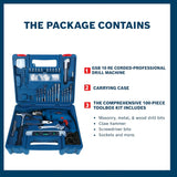Bosch GSB 10RE 500W 10mm Impact Drill Kit
