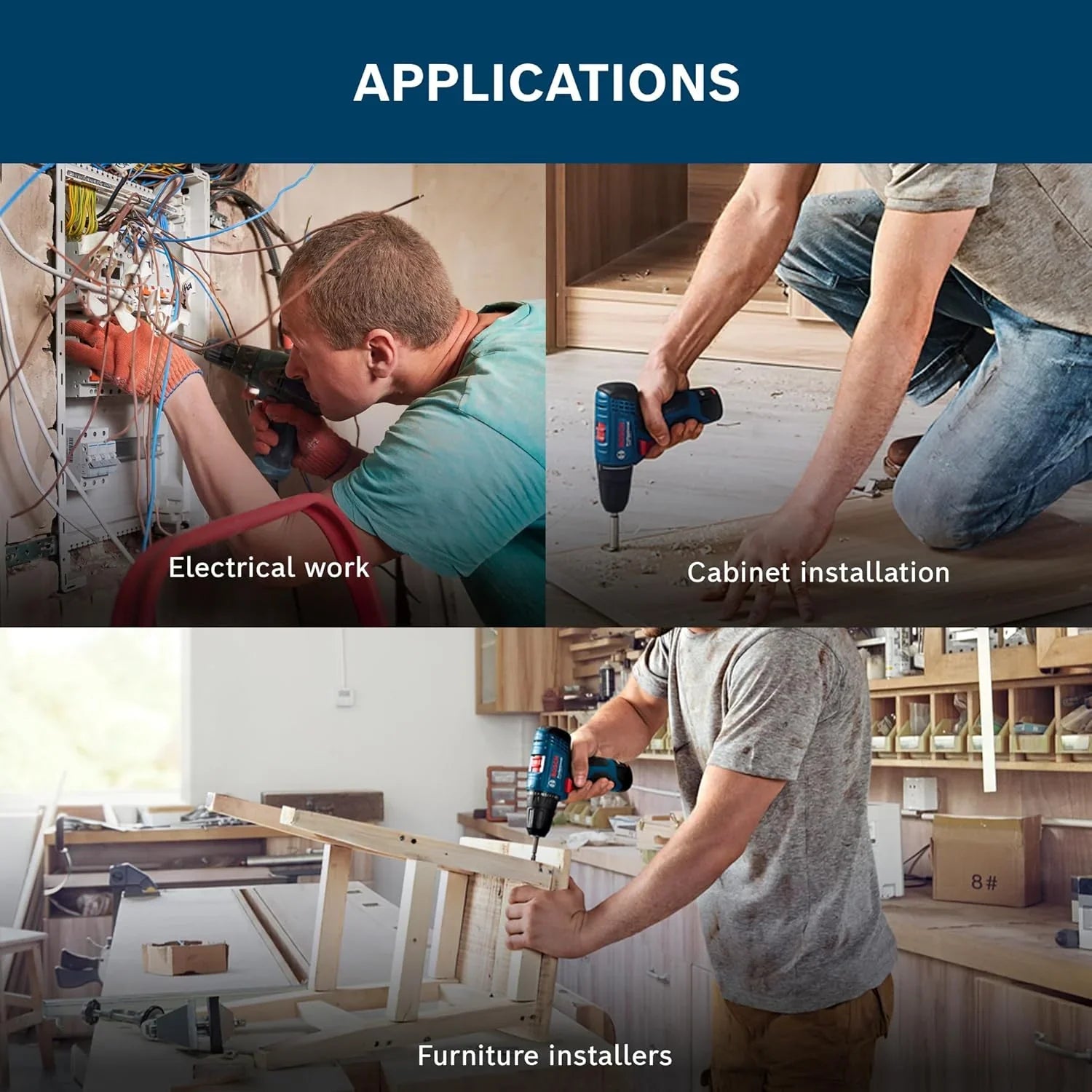 Bosch GSR 120‑LI Cordless Drill Driver Kit Pro - Tools Warehouse