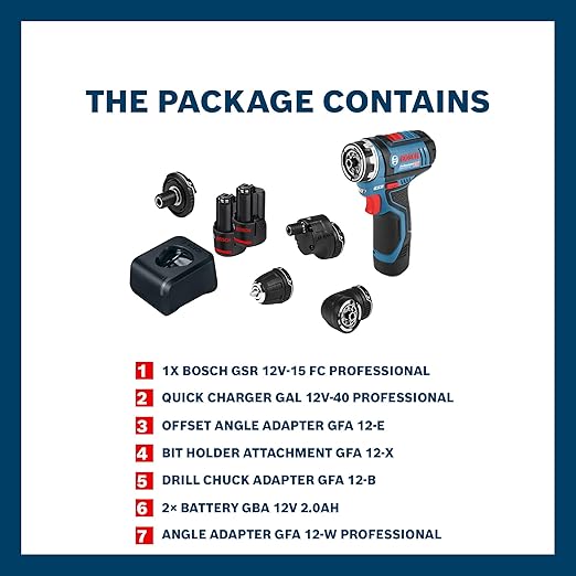 Bosch GSR 12V‑15 FC Heavy Duty Cordless Drill - Tools Warehouse