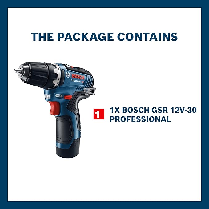 Bosch GSR 12V‑30 Heavy Duty Cordless Drill Driver