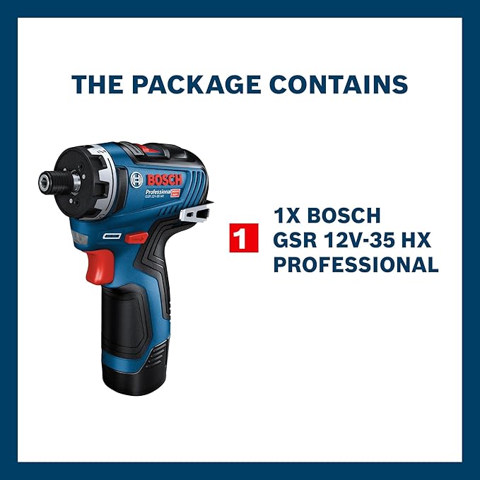 Bosch GSR 12V‑35 HX Heavy Duty Cordless Screwdriver - Tools Warehouse