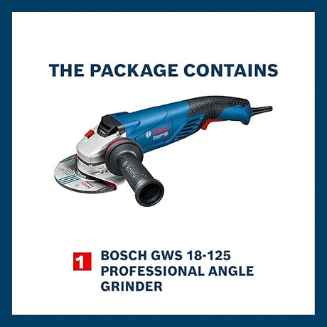 Bosch GWS 18-125 L Heavy Duty Electric Angle Grinder - Tools Warehouse