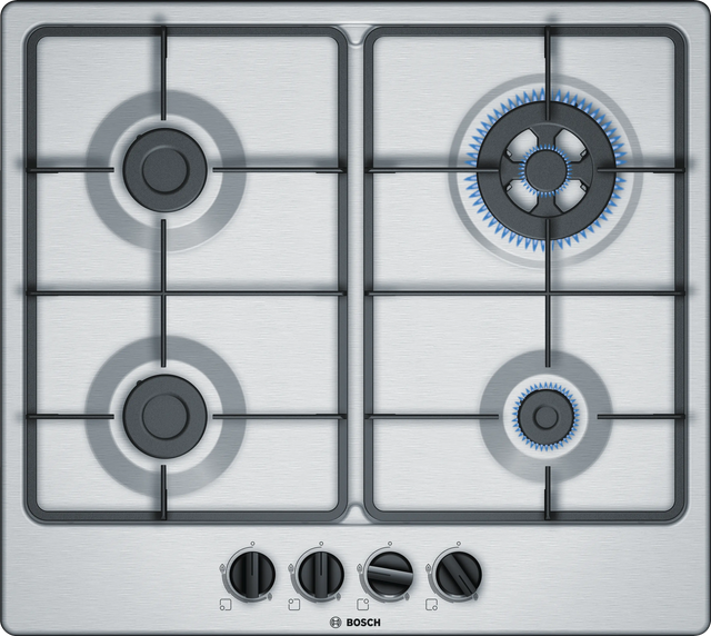 Bosch Global Pro Stainless Steel Gas Hob 60cm 4 Burners PGH6B5B60I