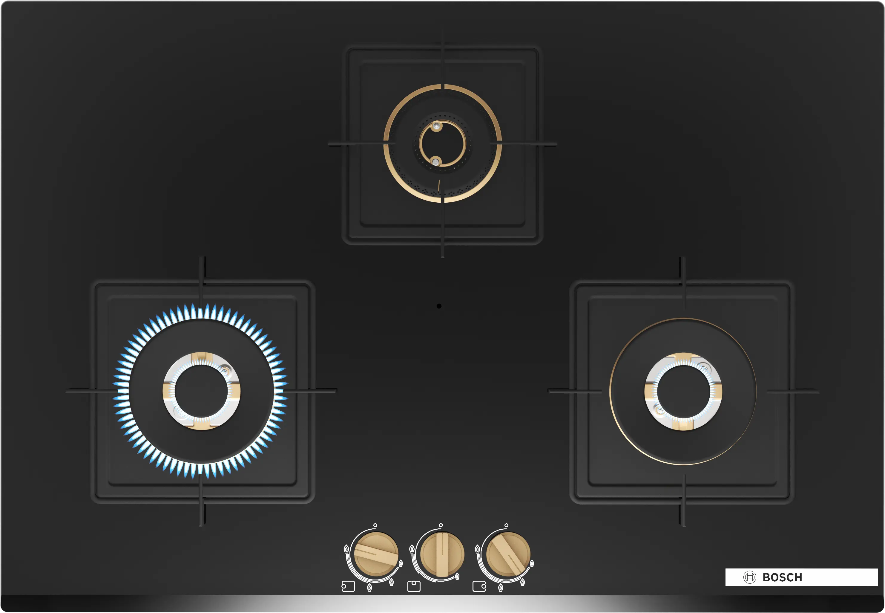 Bosch True Brass 3D Gas Hob 75cm PND7B6G20I