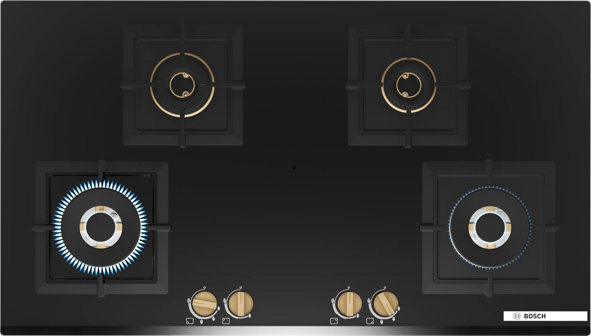 Bosch True Brass 3D Gas Hob 90cm PNF9B6G20I