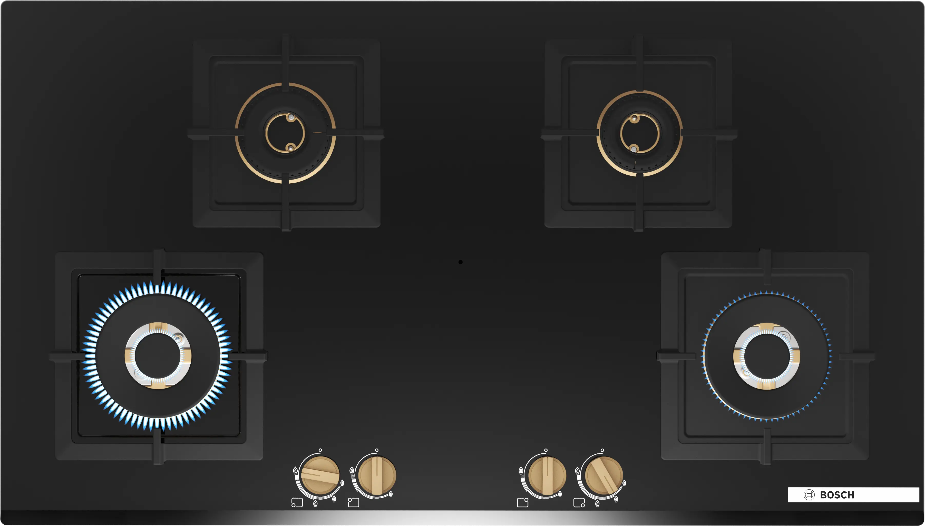 Bosch True Brass 3D Gas Hob 90cm PNF9B6G20I