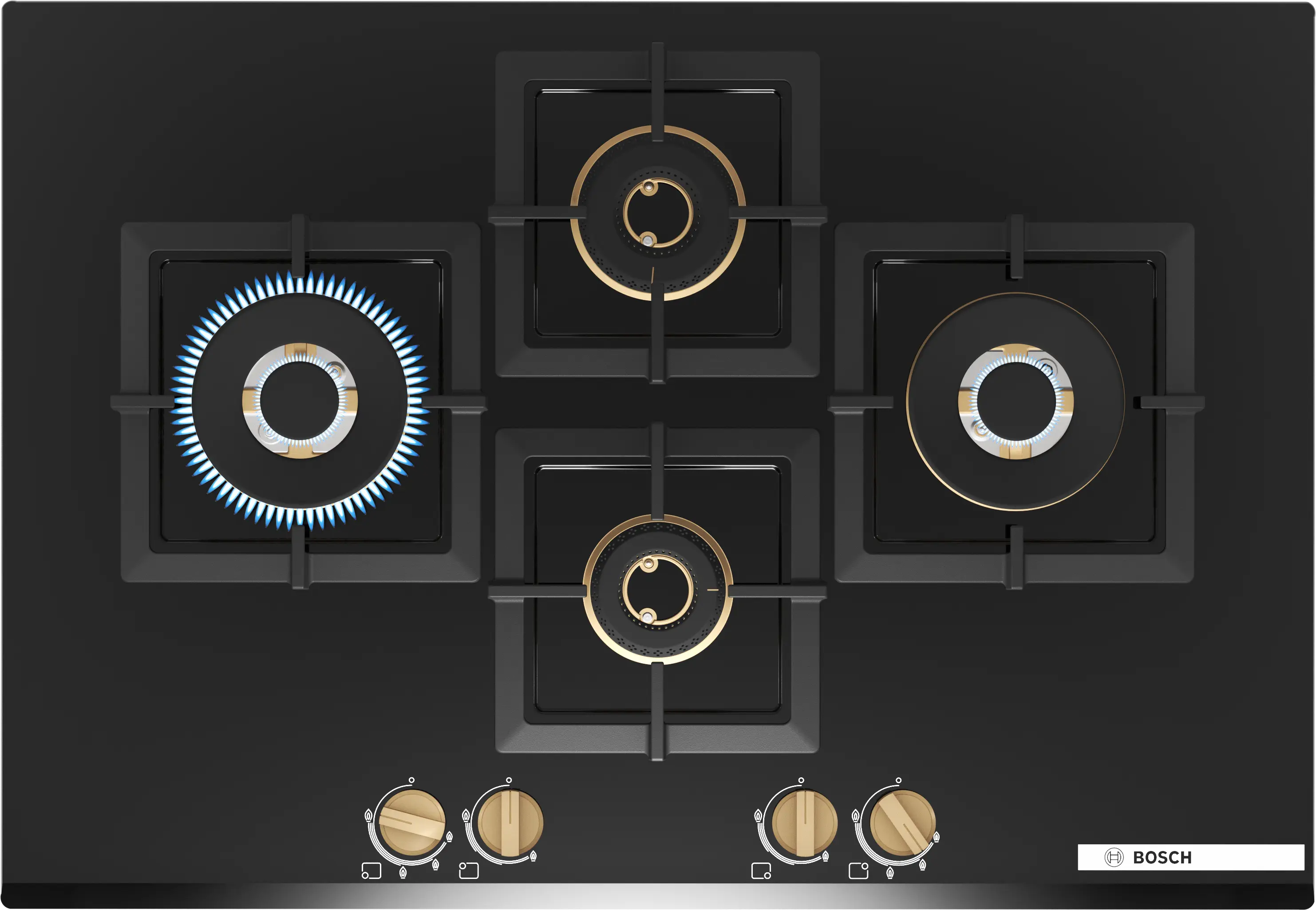 Bosch True Brass 3D Gas Hob 75cm PNI7B6G20I